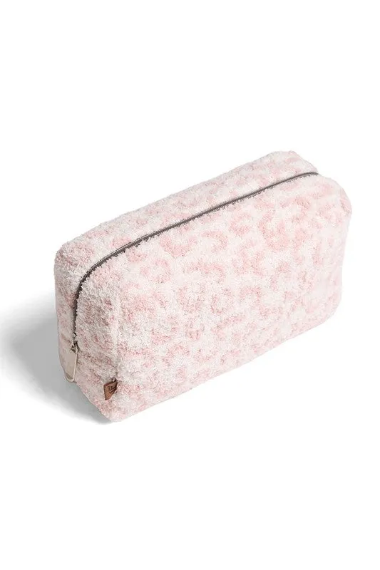Soft Leopard Print Travel Pouch