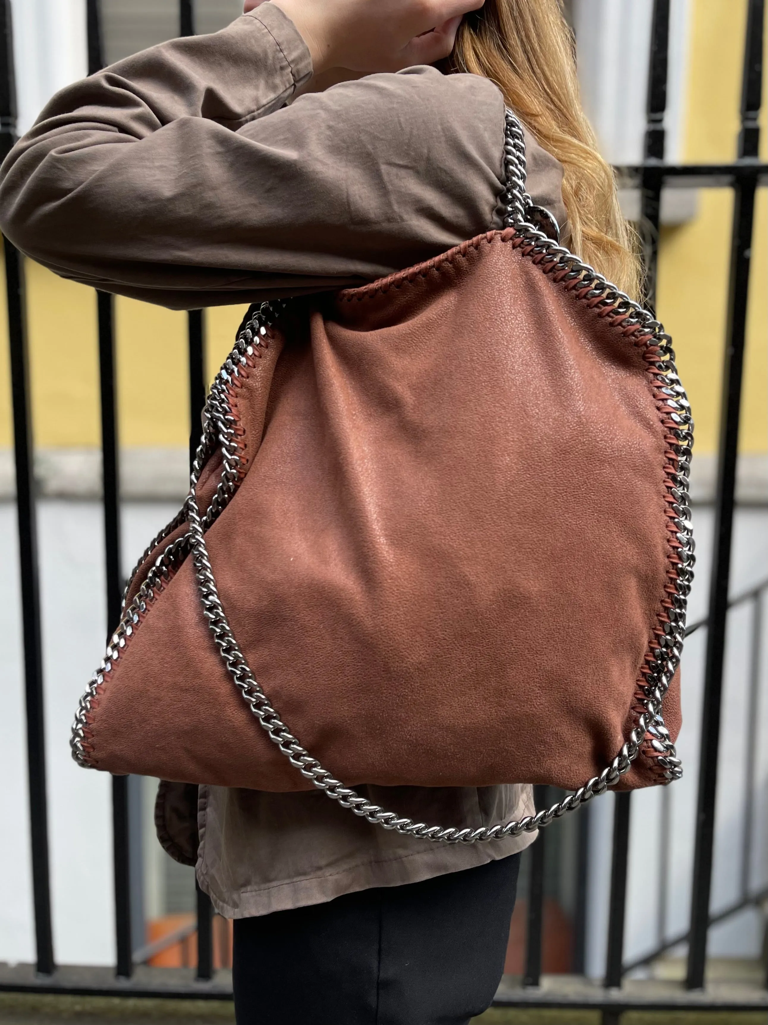 Stella McCartney Tan Faux Leather Falabella