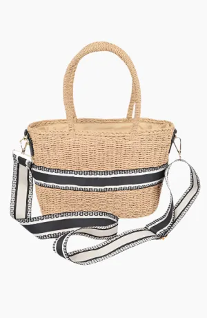 Straw Convertible Basket Tote