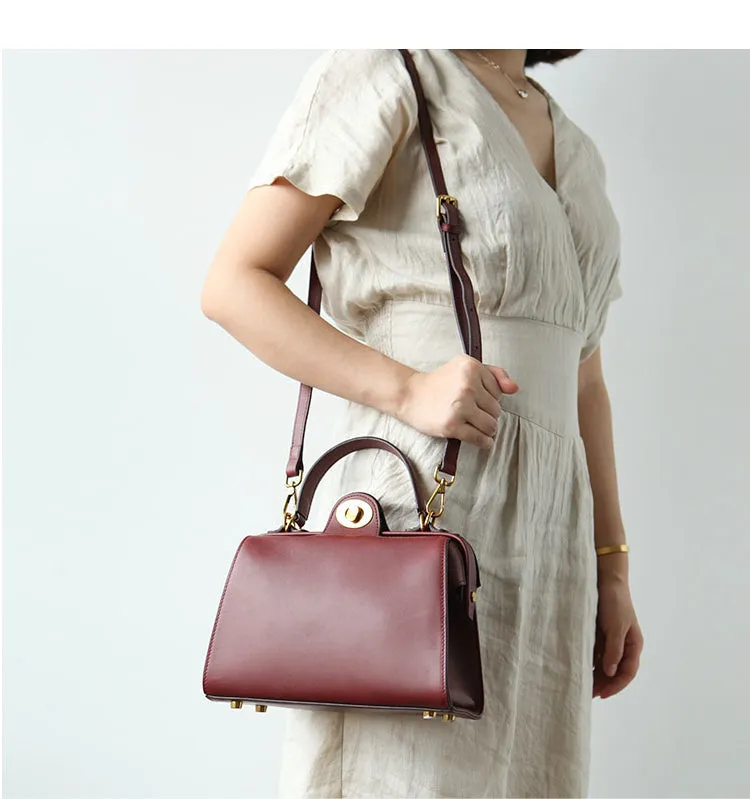 Stylish LEATHER WOMEN Doctor Handbag SHOULDER BAG Crossbody Purse FOR WOMEN