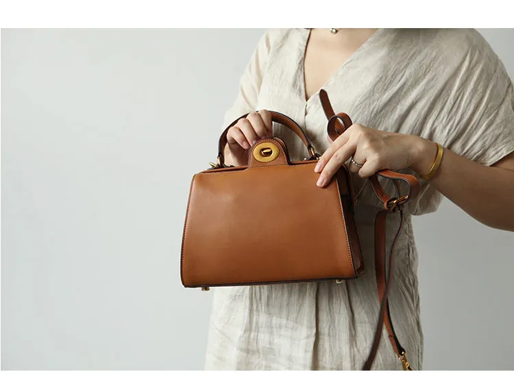 Stylish LEATHER WOMEN Doctor Handbag SHOULDER BAG Crossbody Purse FOR WOMEN