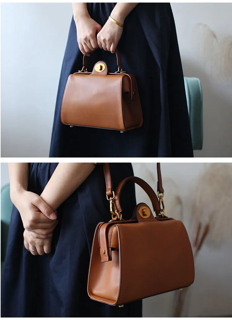 Stylish LEATHER WOMEN Doctor Handbag SHOULDER BAG Crossbody Purse FOR WOMEN