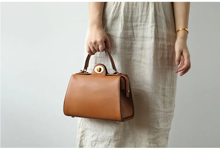 Stylish LEATHER WOMEN Doctor Handbag SHOULDER BAG Crossbody Purse FOR WOMEN