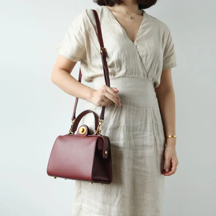 Stylish LEATHER WOMEN Doctor Handbag SHOULDER BAG Crossbody Purse FOR WOMEN
