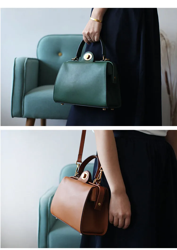 Stylish LEATHER WOMEN Doctor Handbag SHOULDER BAG Crossbody Purse FOR WOMEN
