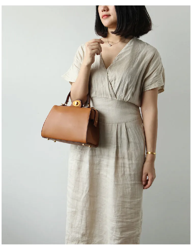 Stylish LEATHER WOMEN Doctor Handbag SHOULDER BAG Crossbody Purse FOR WOMEN