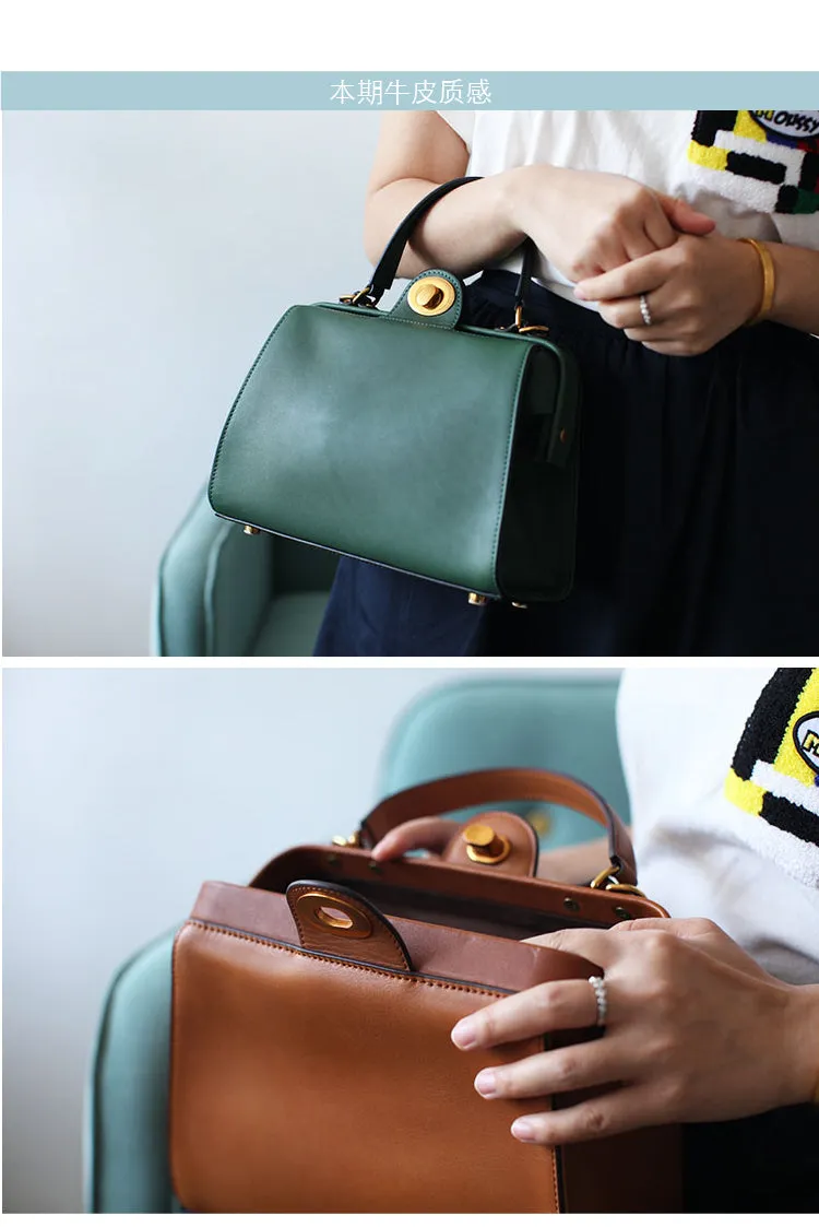 Stylish LEATHER WOMEN Doctor Handbag SHOULDER BAG Crossbody Purse FOR WOMEN