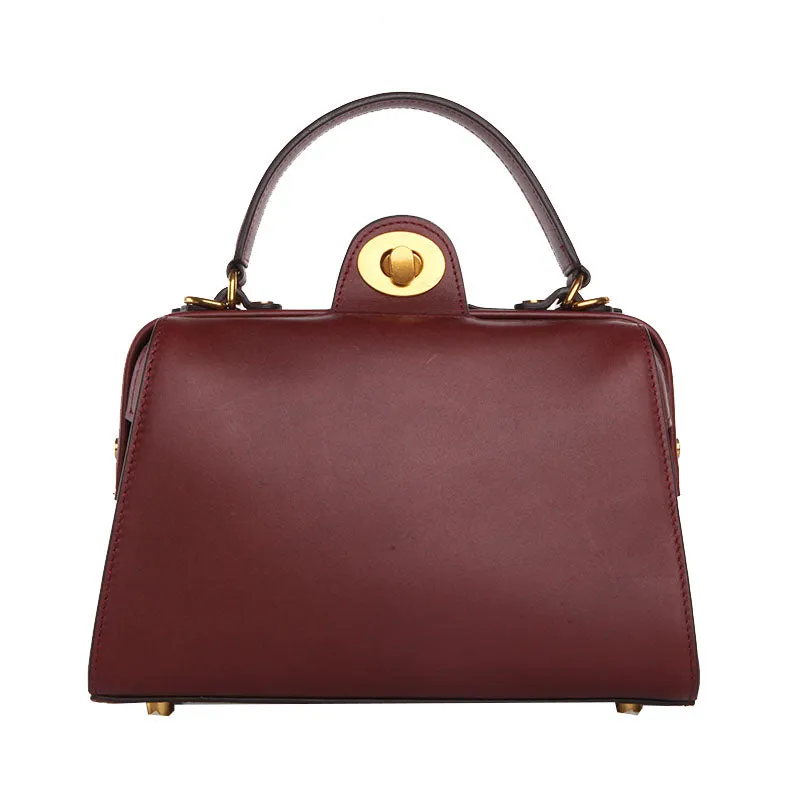 Stylish LEATHER WOMEN Doctor Handbag SHOULDER BAG Crossbody Purse FOR WOMEN