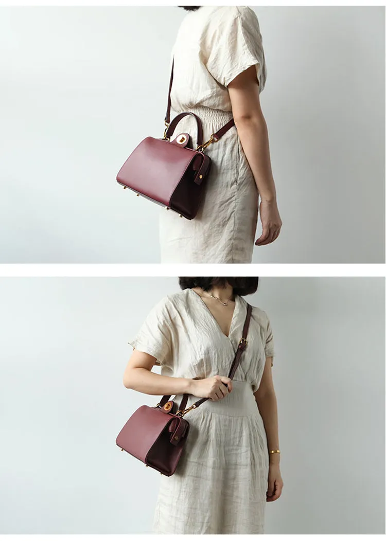 Stylish LEATHER WOMEN Doctor Handbag SHOULDER BAG Crossbody Purse FOR WOMEN