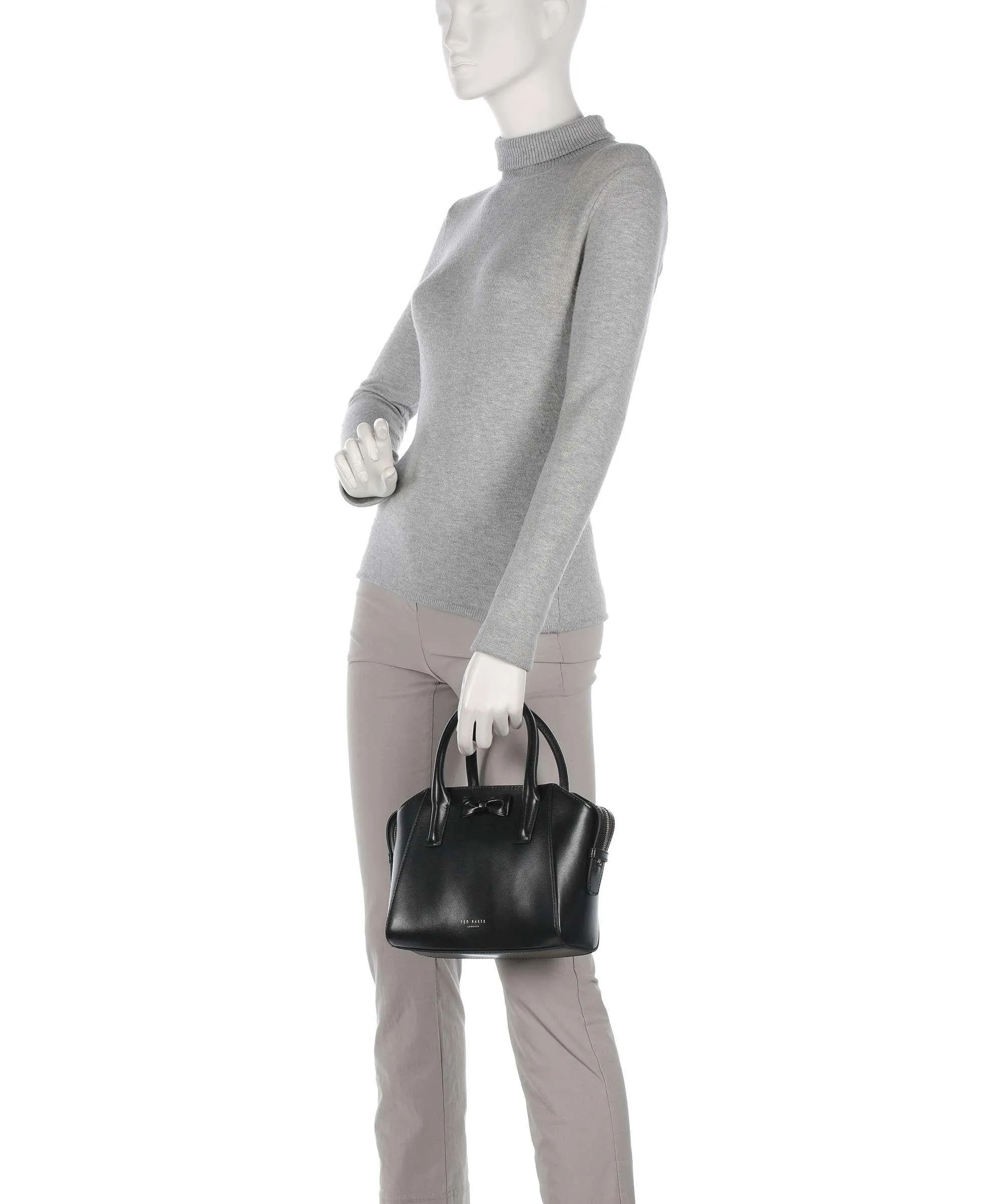T.E.D B.A.K.E.R Baelini Handbag fine grain leather black
