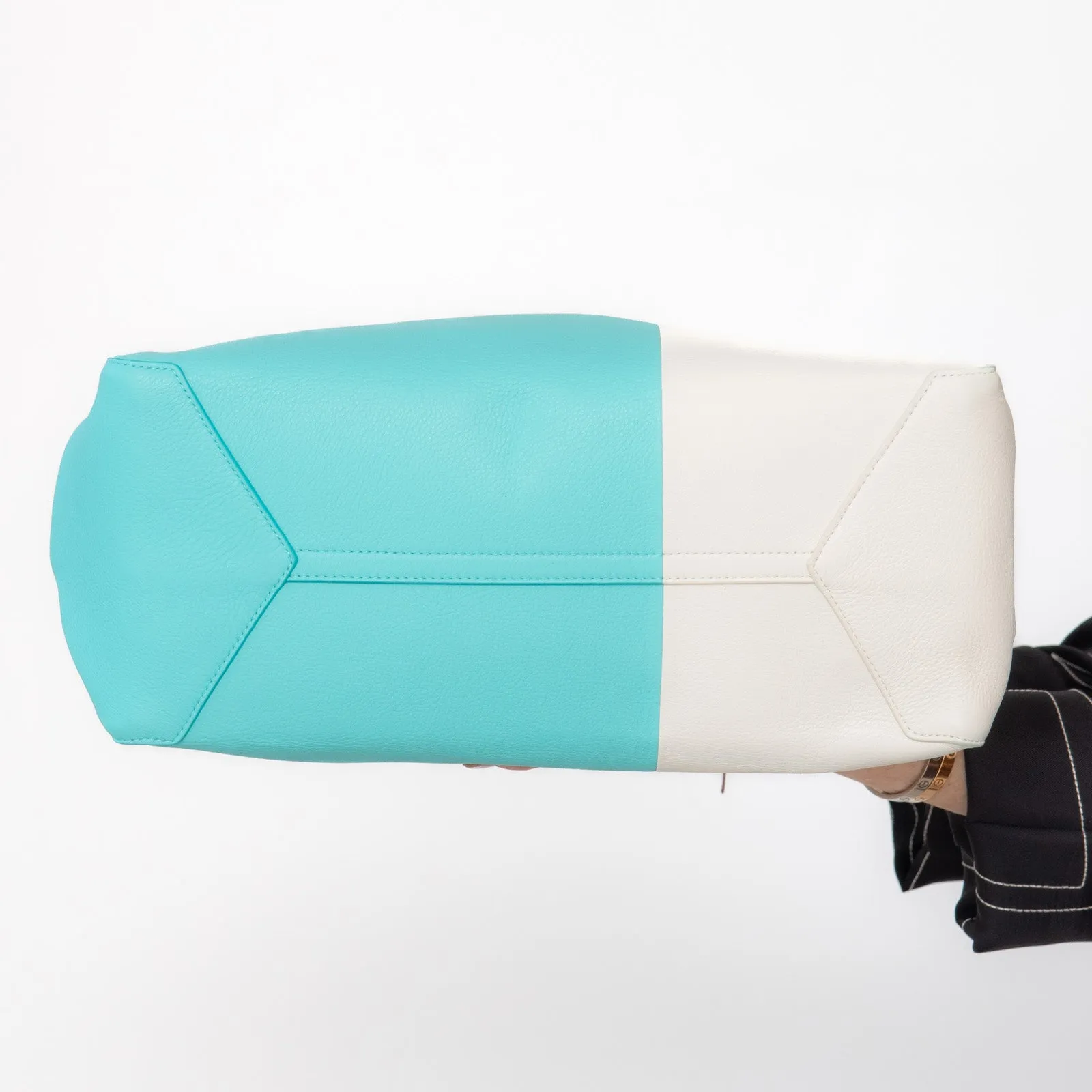 Tiffany & Co Colour Block Leather Tote Bag