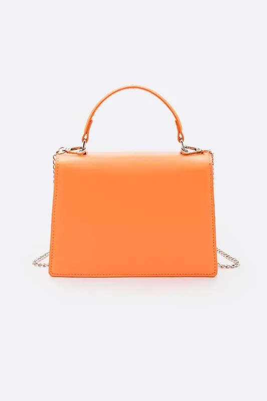 Two Tone Top Handle Transparent Stadium Bag