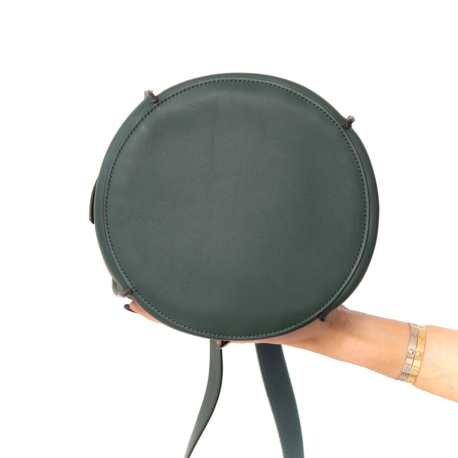 **UNUSED** Celine  Green Leather Bucket Bag