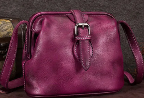 Vintage Leather Doctor Crossbody Bag Shoulder Bag Purse For Women