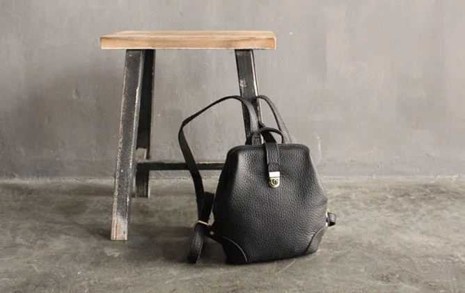 Vintage LEATHER WOMEN Doctor Backpacks Purses Cute School Backpacks FOR WOMEN