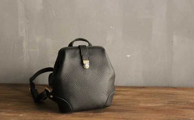 Vintage LEATHER WOMEN Doctor Backpacks Purses Cute School Backpacks FOR WOMEN