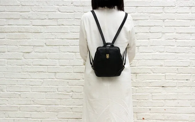 Vintage LEATHER WOMEN Doctor Backpacks Purses Cute School Backpacks FOR WOMEN