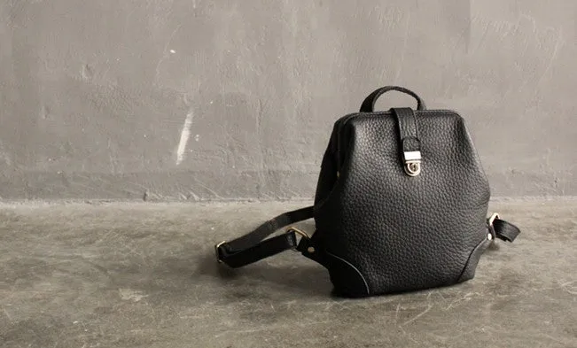 Vintage LEATHER WOMEN Doctor Backpacks Purses Cute School Backpacks FOR WOMEN