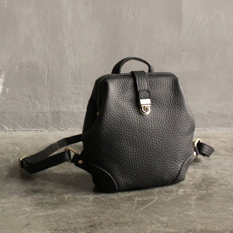Vintage LEATHER WOMEN Doctor Backpacks Purses Cute School Backpacks FOR WOMEN