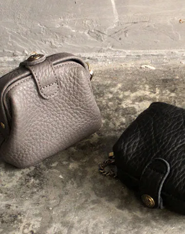 Vintage LEATHER WOMEN Mini Doctor Purse Chain SHOULDER BAG Purses FOR WOMEN