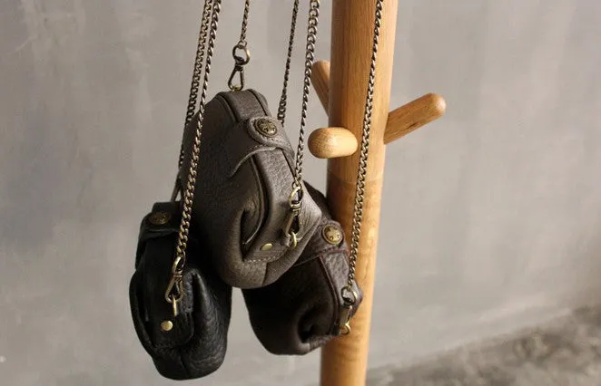 Vintage LEATHER WOMEN Mini Doctor Purse Chain SHOULDER BAG Purses FOR WOMEN