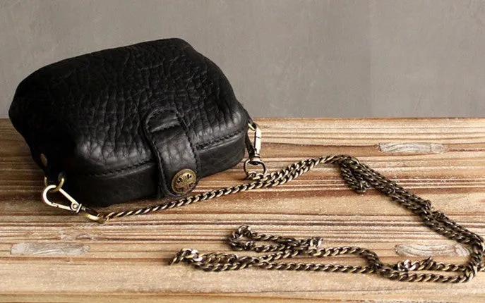 Vintage LEATHER WOMEN Mini Doctor Purse Chain SHOULDER BAG Purses FOR WOMEN