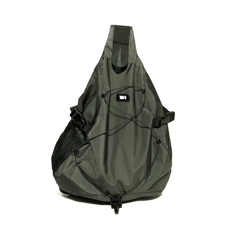 White Large Travel Sling Bag For Men Nylon Large Crossbody Sling Bag One Strap Backpack