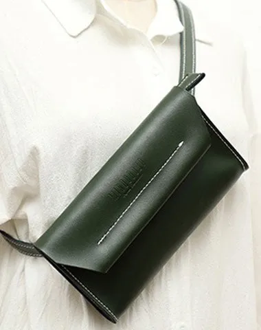 Women LEATHER Fanny Pack Cute WOMEN Black Sling Bag Small Waist BAG FOR WOMEN