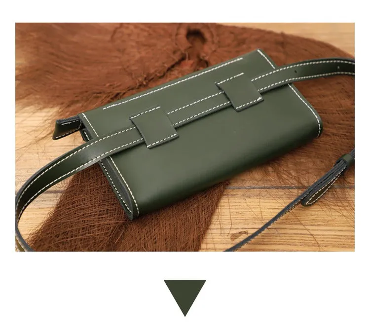 Women LEATHER Fanny Pack Cute WOMEN Black Sling Bag Small Waist BAG FOR WOMEN
