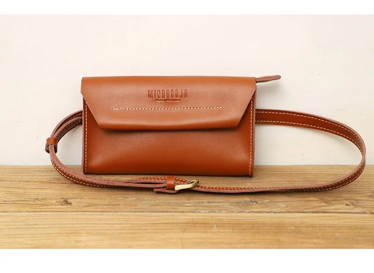 Women LEATHER Fanny Pack Cute WOMEN Black Sling Bag Small Waist BAG FOR WOMEN