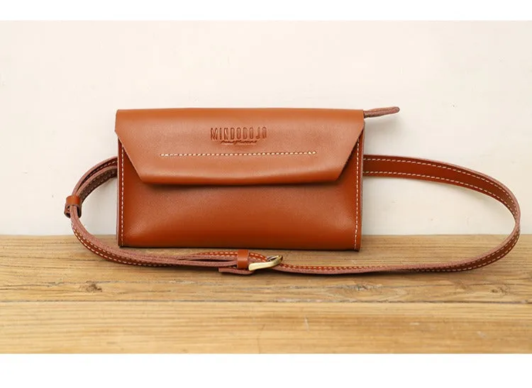 Women LEATHER Fanny Pack Cute WOMEN Green Sling Bag Small Waist BAG FOR WOMEN