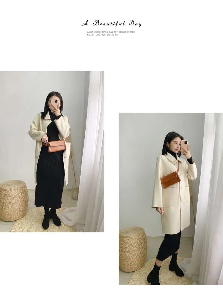 Women LEATHER Fanny Pack Cute WOMEN Green Sling Bag Small Waist BAG FOR WOMEN