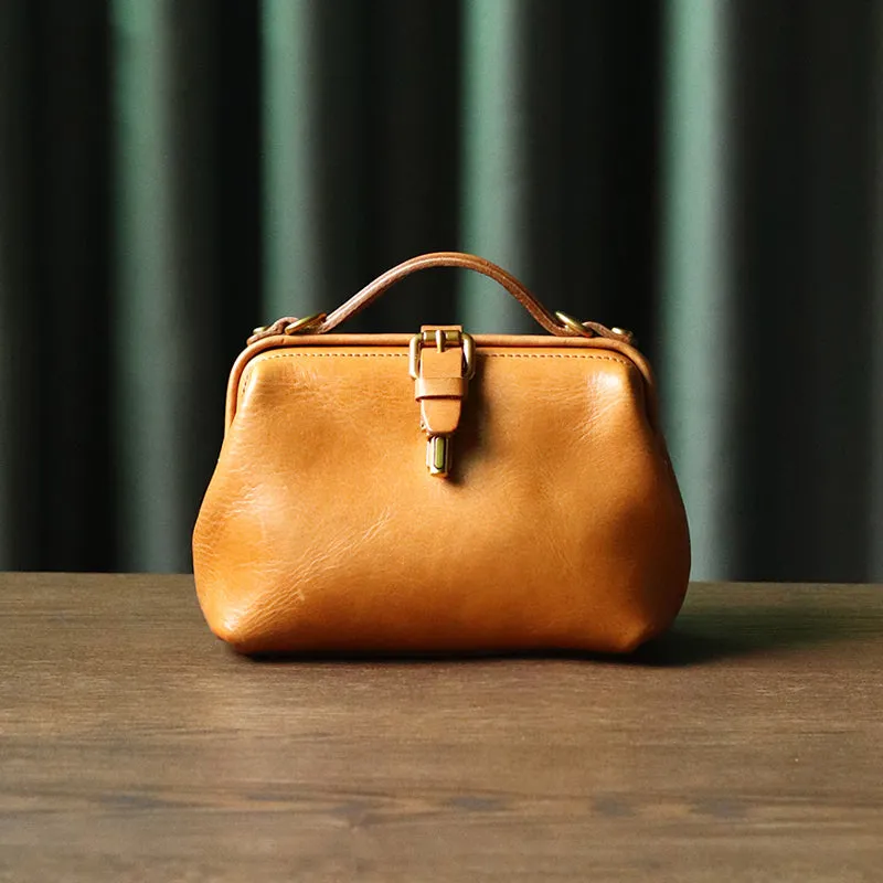 Womens Green Leather Doctor Handbag Purses Classic Handmade Green Doctor Crossbody Purse for Women