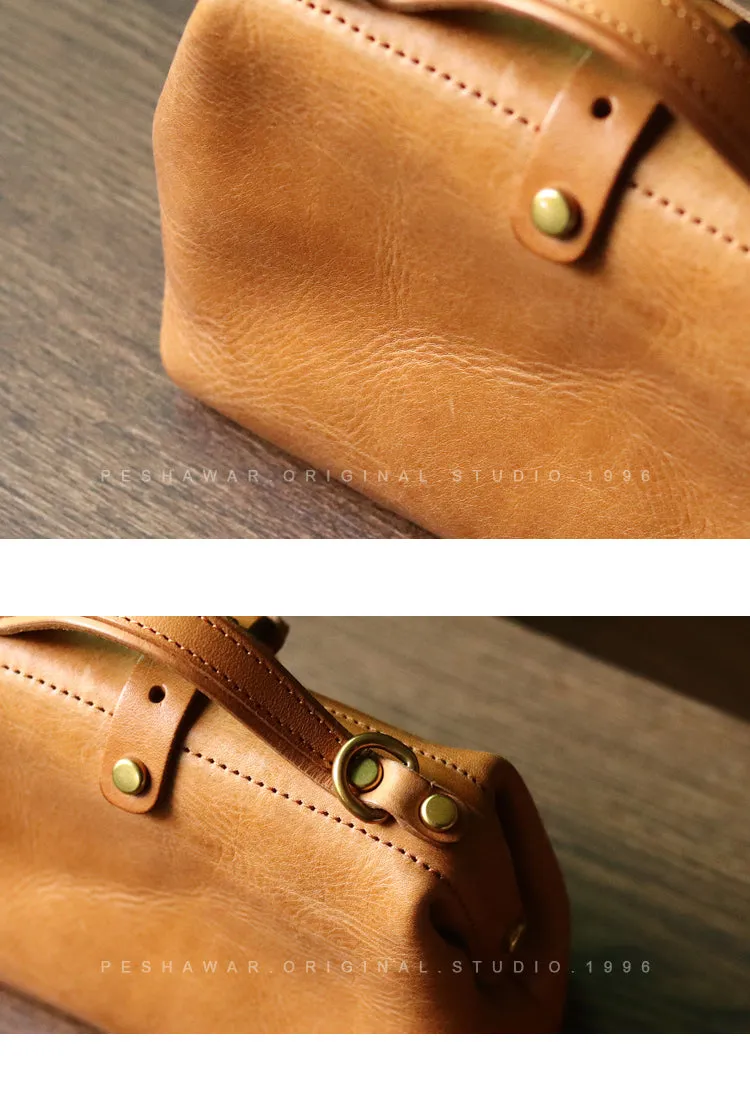 Womens Green Leather Doctor Handbag Purses Classic Handmade Green Doctor Crossbody Purse for Women