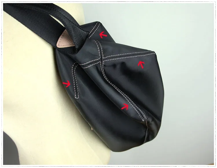 Womens Nylon Gray Large Sling Bag Shoulder Sports Gym Bag Nylon Overnight Crossbody Bag for Ladies